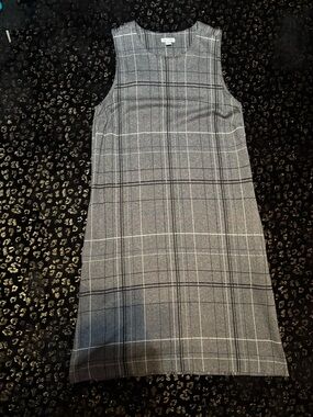 J. Jill Gray  Ponte Plaid Sleeveless Midi Dress with Pockets